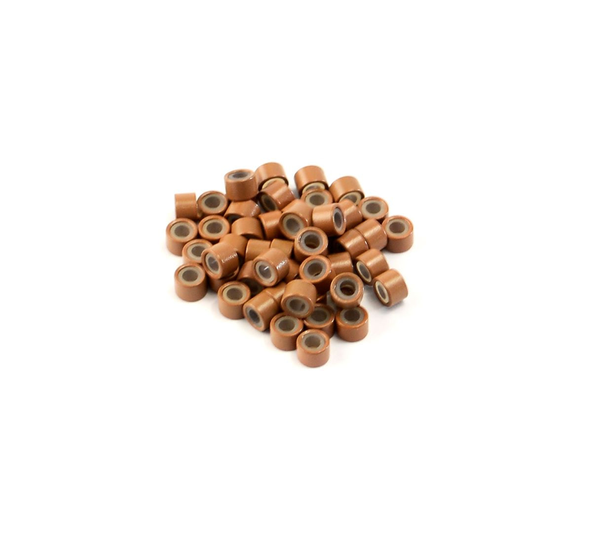 Featherlocks microbeads 50 pk -light brown