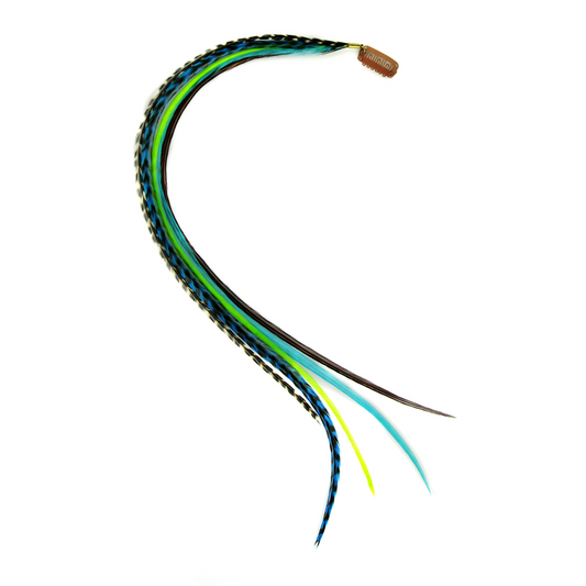 Emerald Tides feather clip